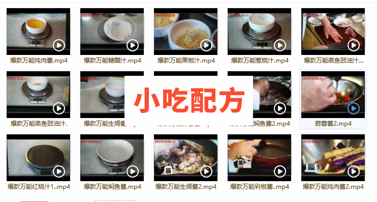 十大爆款热菜酱汁技术配方视频教程 小吃技术联盟配方资料 第2张